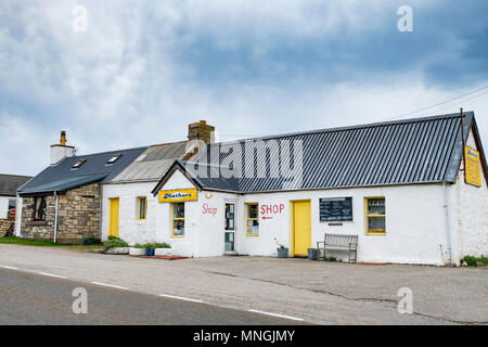 Kleines Geschäft in Durness, Sutherland Schottland Stockfoto