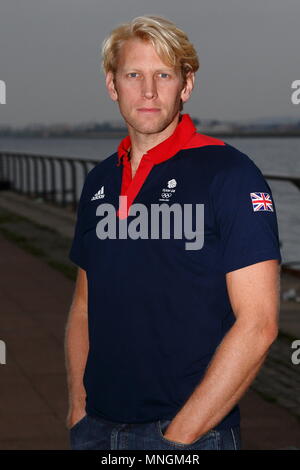 Andrew Triggs Hodge MBE - Doppel Olympiasieger und Weltmeister Rower. Newham, London vom 2. Oktober 2013 --- Bild von: © Paul Cunningham Stockfoto