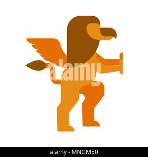 Griffin heraldischen Symbol. Zeichen Tier für Wappen. Vector Illustration Stock Vektor