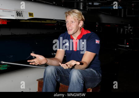 Andrew Triggs Hodge MBE - Doppel Olympiasieger und Weltmeister Rower. Newham, London vom 2. Oktober 2013 --- Bild von: © Paul Cunningham Stockfoto