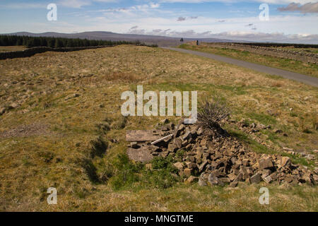 Zu nenthead Garrigill Straße, Cumbria Stockfoto
