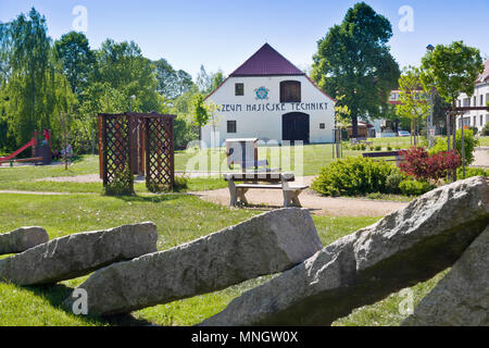 Muzeum hasičské techniky, historické město Chrastava, severní Čechy, Česká republika / Historische Feuerwehr Museum, Stadt Chrastava, Nordböhmen, Stockfoto