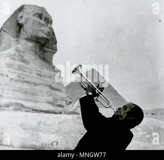 Louis Armstrong, Ägypten 1961 Stockfoto