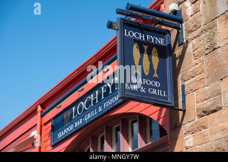 Loch Fyne Seafood Bar & Grill in Newhaven in Edinburgh, Schottland, Vereinigtes Königreich Stockfoto