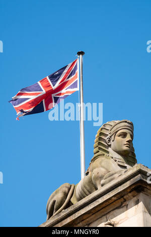 Außen an der Royal Scottish Academy, Kunstmuseum, auf dem Damm in Edinburgh, Schottland, Vereinigtes Königreich, UK. Stockfoto