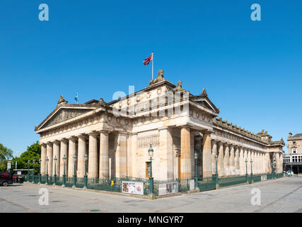 Außen an der Royal Scottish Academy, Kunstmuseum, auf dem Damm in Edinburgh, Schottland, Vereinigtes Königreich, UK. Stockfoto