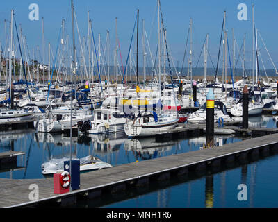 Yachten in Bangor Marina, Nordirland günstig Stockfoto