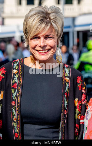 Prinzessin Laurentien der Niederlande besucht die Präsentation des ECF Prinzessin Margriet Award für Kultur in der schouwburg Amsterdam, Niederlande, 16. Mai 2018. Niederlande/Point de Vue HERAUS Foto: Patrick Van Katwijk/niederländischen Foto Presse/dpa Stockfoto