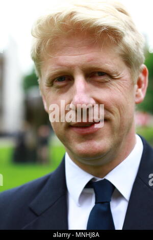 JO JOHNSON MP. Bruder von BORIS JOHNSON BRUDER VON RACHAEL JOHNSON, der SOHN DES STAN JOHNSON FOTOGRAFIERT AM COLLEGE GREEN LONDON UK. Am 16. Mai 2018. Stockfoto