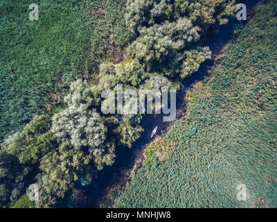 Luftaufnahme der Donau Delta Rumänien Stockfoto