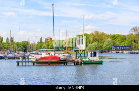 Boote bei kralingse Plas, Rotterdam Stockfoto