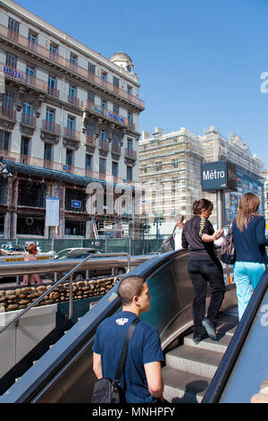 Der U-Bahnhof am Quai du Port, Marseille, Bouches-du-Rhône der Region Provence-Alpes-Côte d'Azur, Südfrankreich, Frankreich, Europa Stockfoto