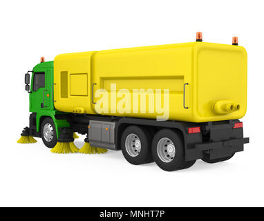 Street Sweeper Maschine isoliert Stockfoto