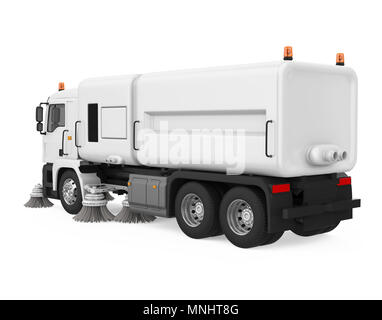 Street Sweeper Maschine isoliert Stockfoto