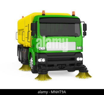 Street Sweeper Maschine isoliert Stockfoto
