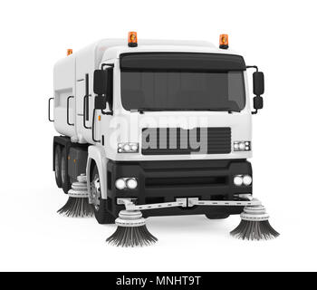 Street Sweeper Maschine isoliert Stockfoto