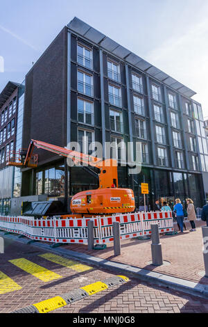 Anne Frank Huis, Haus und Museum an der Prinsengracht in Amsterdam, Niederlande, Europa. Stockfoto