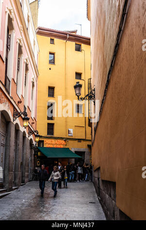 Pasadizo de San Ginés, Madrid, Spanien. Stockfoto