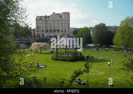 Parade Gardens, Bath, Somerset, England, Vereinigtes Königreich Stockfoto