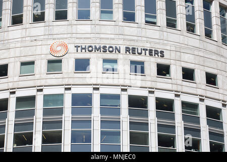 Thomson Reuters Büros in Canary Wharf, London Stockfoto