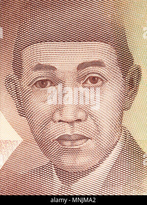 Idham Chalid Portrait von indonesischen Geld Stockfoto