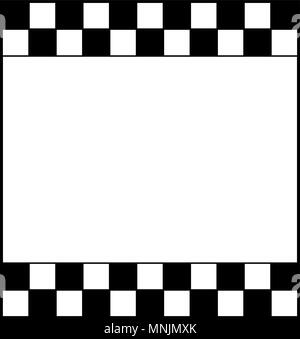 Checkered Schachbrett mit weißen Platz für Text Stock Vektor