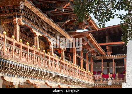 Punakha Dzong, auch als Pungtang Dewa chhenbi Phodrang (mit der Bedeutung "Der Palast der großen Glück") in Punakha, Bhutan bekannt Stockfoto