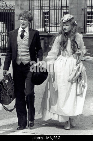 Kris Kristofferson und Roseanne Vela Film Heaven's Gate in Oxford (1979) Stockfoto