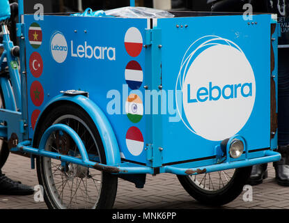 Amsterdam, Niederlande, 2. Februar 2017: Briefe lebara auf einer Karre in Amsterdam Stockfoto