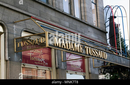 Amsterdam, Niederlande, 13. Dezember 2015: Madame Tussaud's Amsterdam berühmte Wachsmuseum mit Statuen Stockfoto