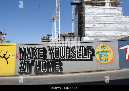 Neue Häuser an der Zirkus Straße neue Häuser und Einzelhandelsentwicklung in Brighton City Centre UK durch Henry Bauunternehmen errichtet Stockfoto