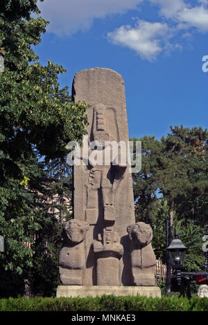 In Ankara, Türkei, auf August/03/2010 - Fasillar Monument im Park des Museum für Anatolische Zivilisationen in Ankara. Stockfoto