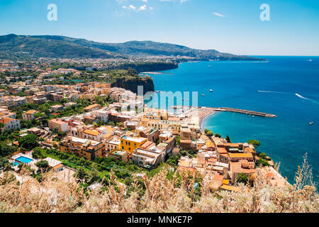 Sorrento Küste Stadt in Italien Stockfoto