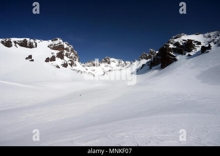 Auf der Suche nach Top Mountain in den Drei Schwestern Wildnis von Oregon Stockfoto