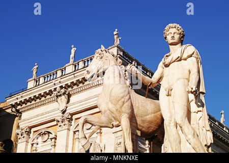 Piazza del Campidoglio Roma, Italien Stockfoto