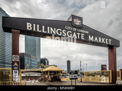 Billingsgate Markt, Pappel, Isle of Dogs, London, UK. Stockfoto