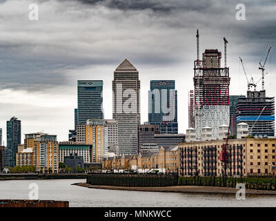 Canary Wharf, Skyline, London, UK. Stockfoto