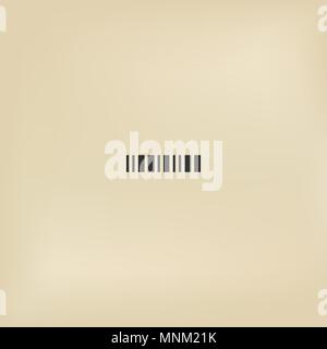 Abisolierten label Code. Einfache Barcode Symbol Abbildung Stock Vektor
