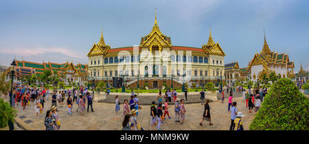 Panorama der Grand Palace in Bangkok. Stockfoto