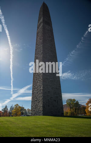 Bennington Battle Monument Obelisken bei 15 Monument Circle, in Bennington, Vermont, United States. Stockfoto