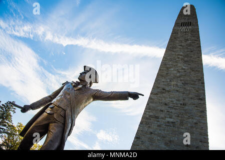 Bennington Battle Monument Obelisken bei 15 Monument Circle, in Bennington, Vermont, United States. Stockfoto