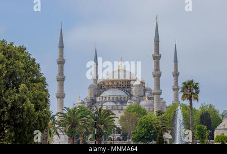 Sultan Ahmed Moschee, Istanbul, Türkei, einem der beliebtesten und touristischen Orten in Istanbul, Türkei Stockfoto