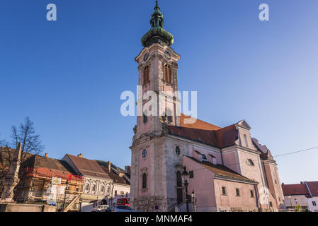 Kirche in Hainburg an der Donau, Niederösterreich Stockfoto