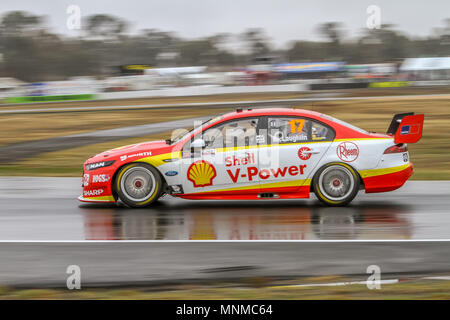 Winton SuperSprint, Winton, Victoria, Australien, 18. Mai 2018. Praxis - Nr. 17 Scott McLaughlin Racing für diesem Team Penske Fahren seines Ford Falcon FG X Credit: Brett Keating/Alamy leben Nachrichten Stockfoto