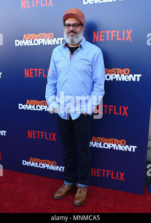 Hollywood, CA, USA. 17 Mai, 2018. 17. Mai 2018 - Hollywood, Kalifornien - David Cross. Von Netflix "Arrested Development'' Saison 5 Premiere bei Netflix FYSee Theater statt. Photo Credit: Birdie Thompson/AdMedia Credit: Birdie Thompson/AdMedia/ZUMA Draht/Alamy leben Nachrichten Stockfoto