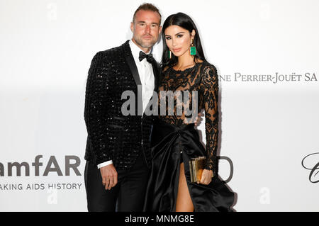 Philipp Plein und Morgan Osman Teilnahme an 25 der amfAR Cinema Against Aids Gala während der 71St Cannes Film Festival im Hotel du Cap-Eden-Roc am 17. Mai 2018 in Antibes, Frankreich Stockfoto