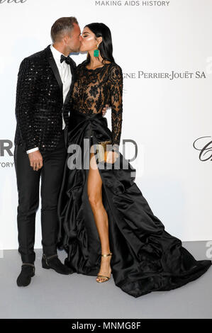 Philipp Plein und Morgan Osman Teilnahme an 25 der amfAR Cinema Against Aids Gala während der 71St Cannes Film Festival im Hotel du Cap-Eden-Roc am 17. Mai 2018 in Antibes, Frankreich Stockfoto