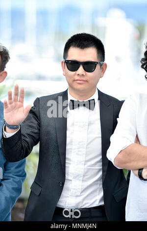 (180518) - Cannes, 18. Mai 2018 (Xinhua) - der chinesische Regisseur Wei Shujun besucht einen Fotoauftrag an der 71. Internationalen Filmfestspiele von Cannes in Cannes, Frankreich am 18. Mai 2018. (Xinhua / Chen Yichen) (WTC) Stockfoto