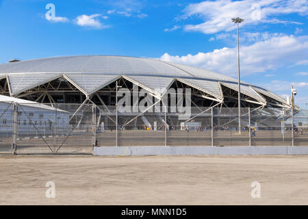 Samara, Russland - 16. Mai 2018: Samara Arena Fußballstadion. Samara - die Stadt der FIFA Weltmeisterschaft in Russland im Jahr 2018 Stockfoto