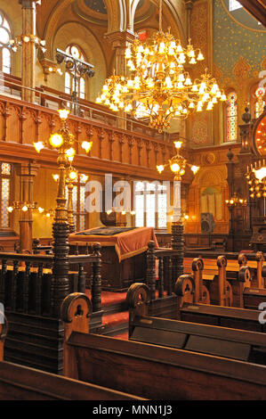 Innenraum, die Eldridge Street Synagoge, Lower East Side, Manhattan, New York City, New York, USA Stockfoto